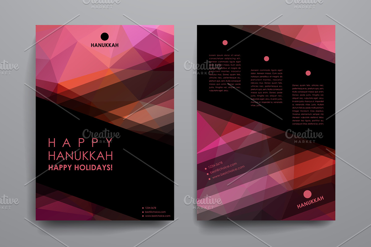 Hanukkah. 9 Brochure Templates, a Brochure Template by Palau (Photo 6 of 9)