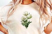 Tulip Whisper Watercolor Clipart, an Illustration by DreamCafeArt (Thumbnail 5 of 6)