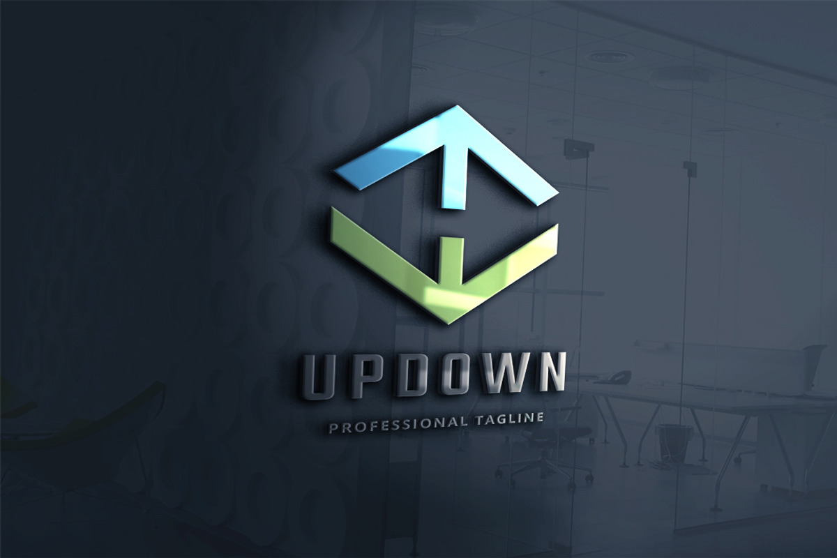 Up Down Logo, a Branding & Logo Template by Design_Planet