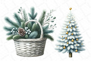 Cozy White Christmas Clipart, an Illustration by DreamPrint404 (Thumbnail 4 of 5)