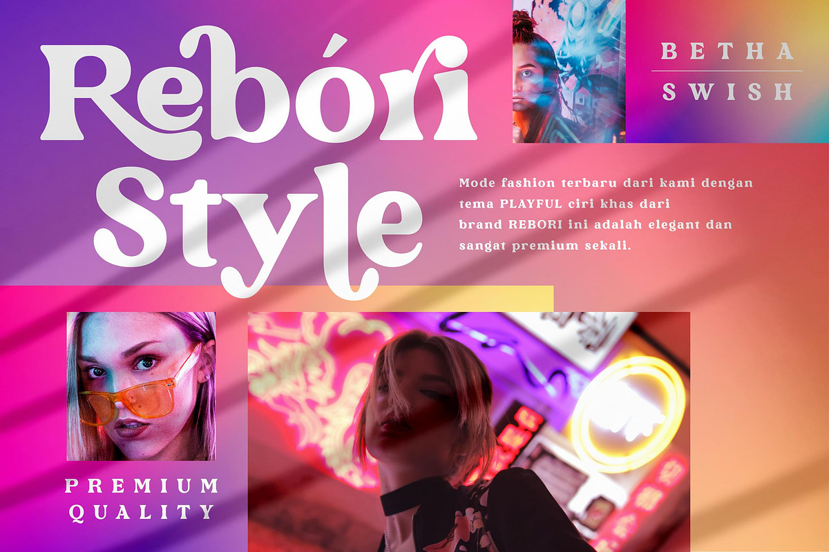 Rebori Modern Serif Font, a Script Font by Storytype Studio (Photo 5 of 8)