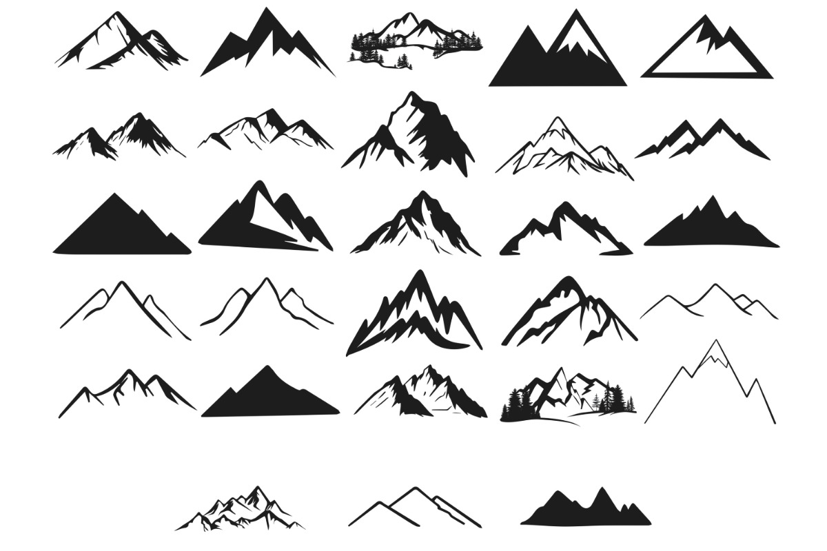 Mountain Range Set 3 Procreate Brush, a Brush Add-On by Disasterology Ink (Photo 6 of 10)