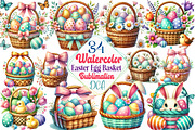 Easter Egg Basket Sublimation PNG, an Illustration by DreamCafeArt (Thumbnail 1 of 5)