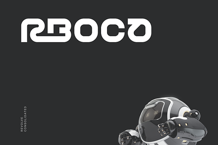 Rboca Futuristic Tech Unicase Font, a Font by baqoos