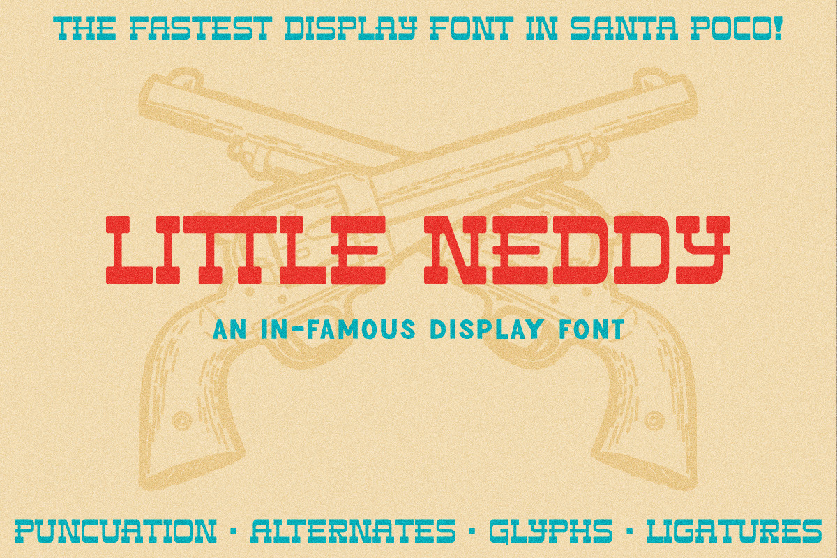 Little Neddy Display Font, a Font by dancashdesign (Photo 1 of 3)