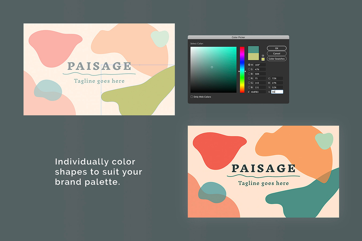 PAISAGE Business Card Template, a Business Card Template by Nectarine (Photo 4 of 5)