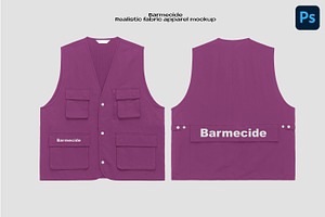 Utility vest mockup