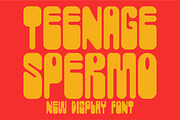 Teenage Spermo, a Sans Serif Font by TeenageFoundry (Thumbnail 1 of 7)