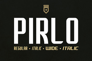 Pirlo Type Family (Regular & Wide)