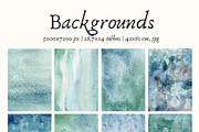 Ocean watercolor textures background, a Texture Graphic by Yuliya Derbisheva (Thumbnail 7 of 12)