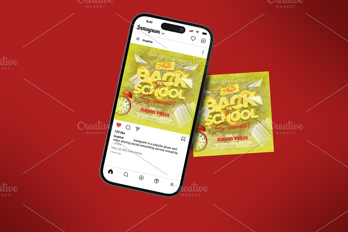 Back To School Flyer Template preview 2
