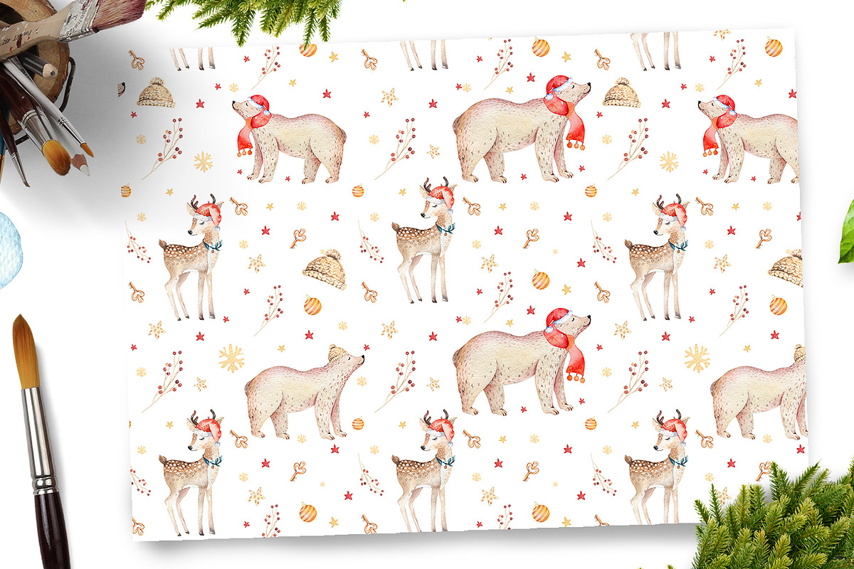 Christmas bear collection, an Animal Illustration by Peace ART (Photo 9 of 11)