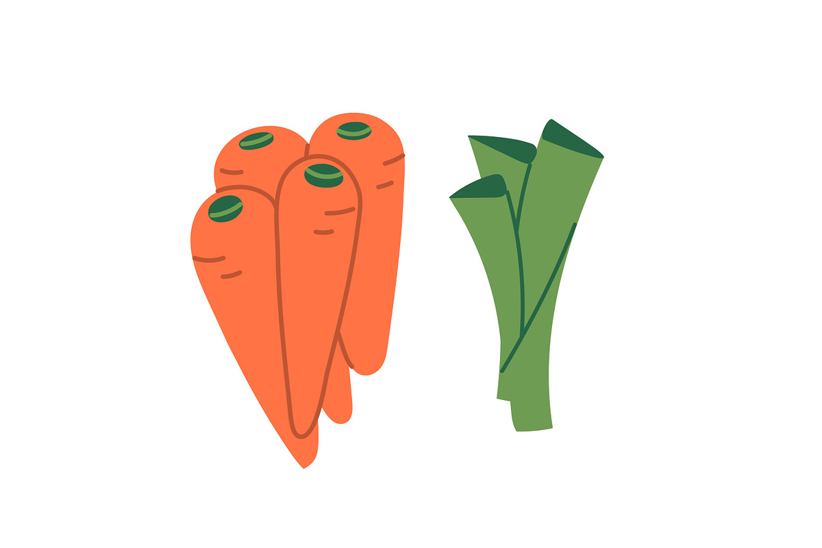 Healthy groceries, vegetables set, a Food Illustration by Good Studio (Photo 3 of 6)
