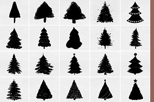 Christmas Trees Photo Masks