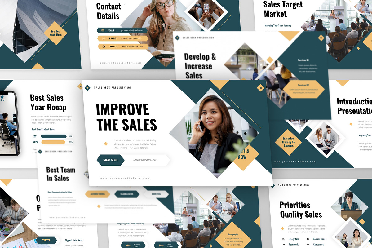 Salesdeck Presentation PowerPoint, a Presentation Template by MtvtdArt (Photo 3 of 6)