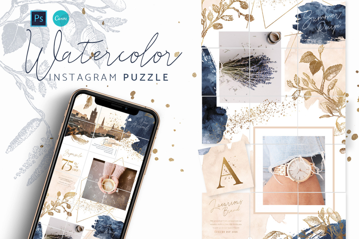PUZZLE Bundle Instagram CANVA PS, a Social Media Template by Eviory (Photo 37 of 50)