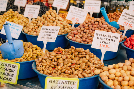 Different olives trading in the, a Food & Drink Photo by Jan Jack Russo Media