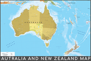 Australia And New Zealand Map