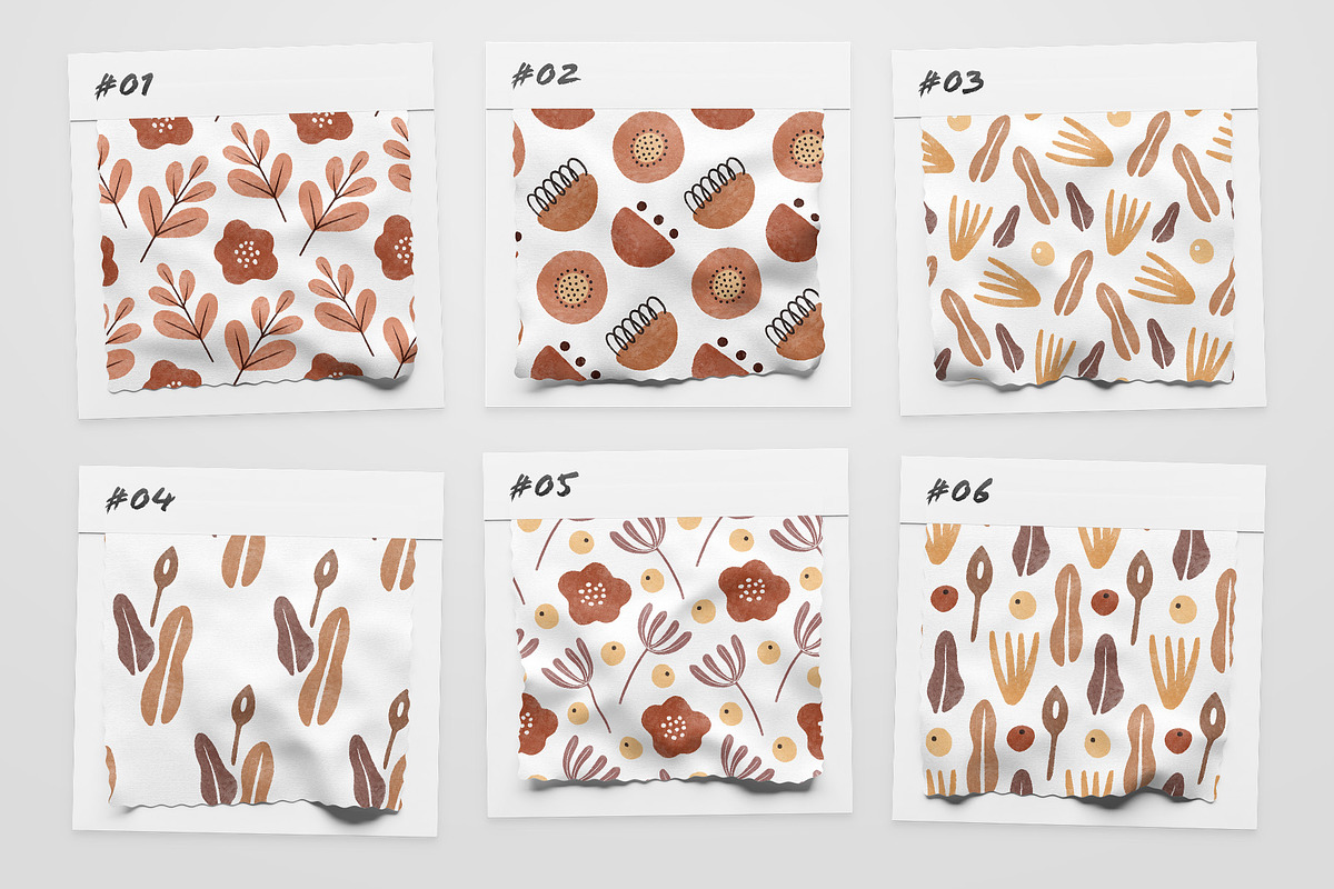 Ethno Flowers Seamless Patterns, a Pattern Graphic by Kotulska (Photo 2 of 12)