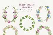 FRESH SPRING FLOWERS watercolor set, a Decorative Illustration by long summer (Thumbnail 6 of 11)
