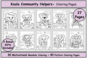 Koala Jobs & Careers Coloring Pages, an Animal Illustration by Lamia Emad (Thumbnail 1 of 5)