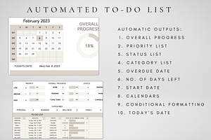 Excel To-Do List & Calendar