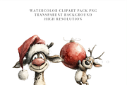 25 Reindeer Clipart Set, an Animal Illustration by Pati Charm Studio (Thumbnail 5 of 8)