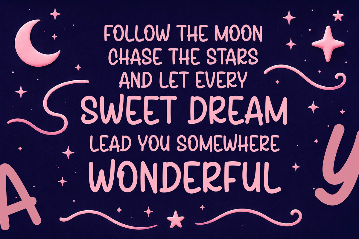 Dream Candy - Sweet Handmade Display, a Handwritten Font by Gumrega Studio (Photo 5 of 8)