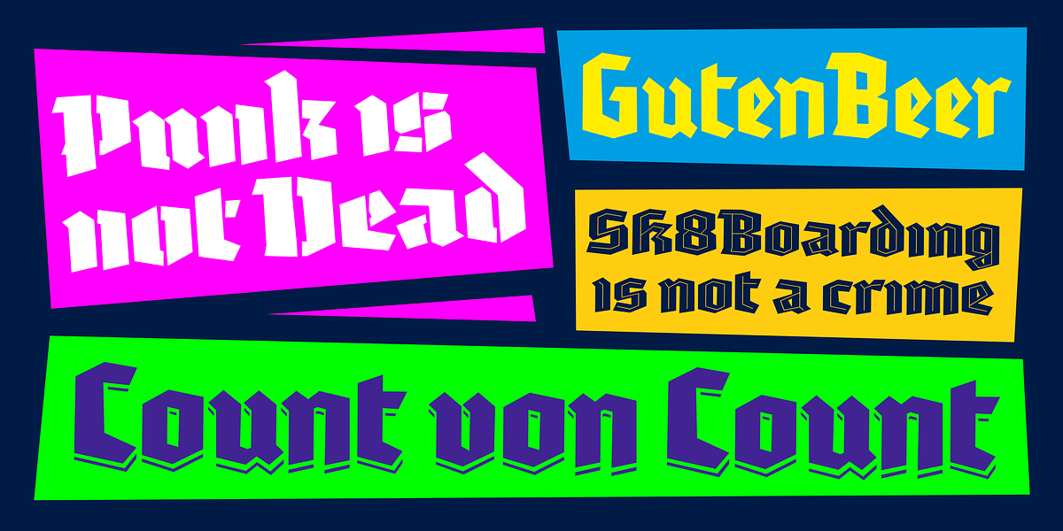 Tannen, a Blackletter Font by Rafael Jordan (Photo 3 of 8)