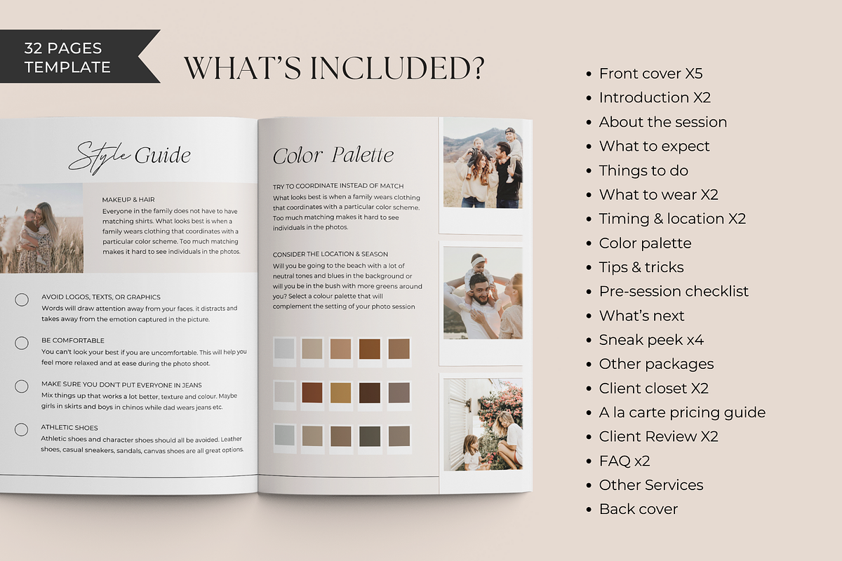 Photography Family Session Guide, a Magazine Template by ShopRShop (Photo 3 of 10)