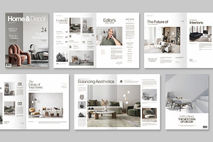 Interior Design Magazine Template