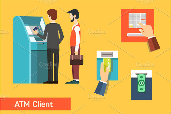Atm Machine Money Deposit