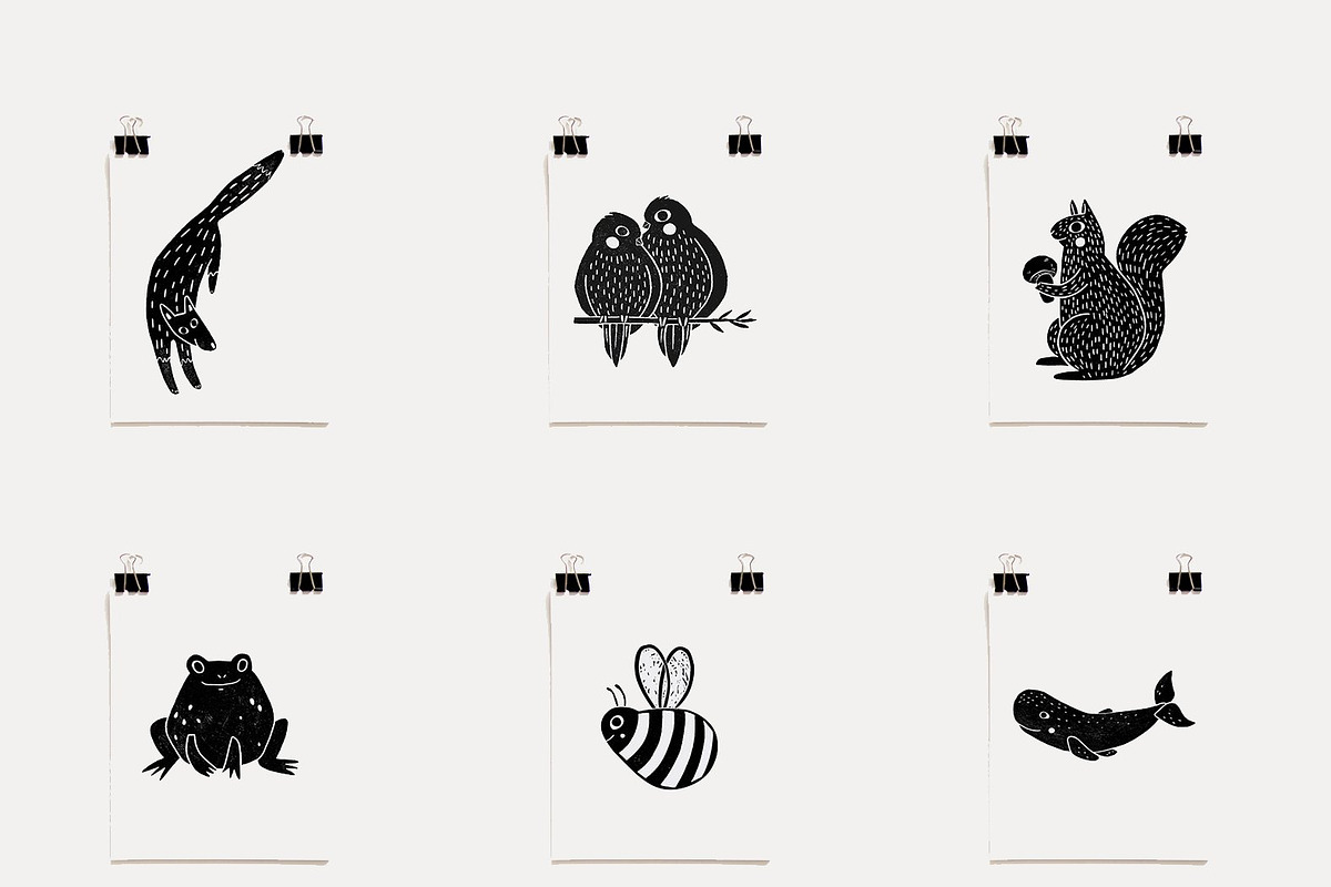Cute animals BUNDLE, an Animal Illustration by Mii Lab (Photo 7 of 20)