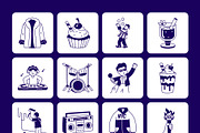 New York Vector Drawing Set, an Outline Icon by Vectors Market (Thumbnail 8 of 8)