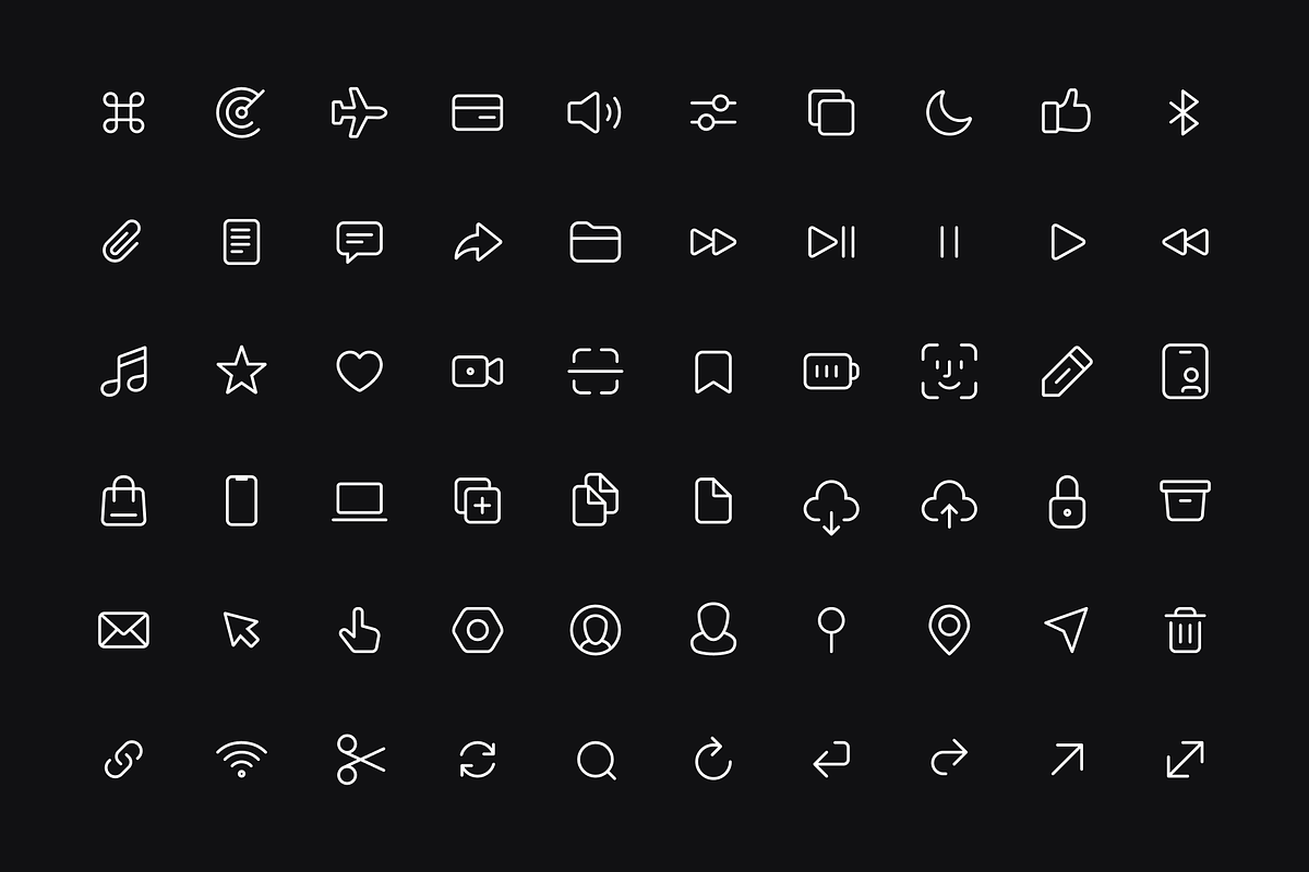 The Symbols: 200 premium icons, an Outline Icon by Design Essentials (Photo 1 of 8)