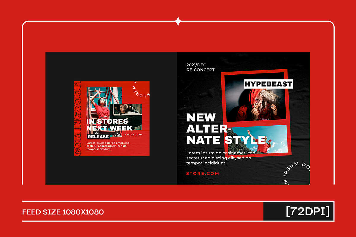 Crost Urban Instagram Template, a Social Media Template by Creatchees.std (Photo 2 of 5)