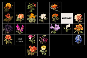 Vintage Book Of Flowers Clipart