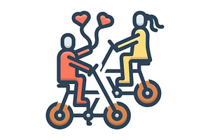 Celebrate velentine day color icon, a Duotone Icon by Creative priyanka
