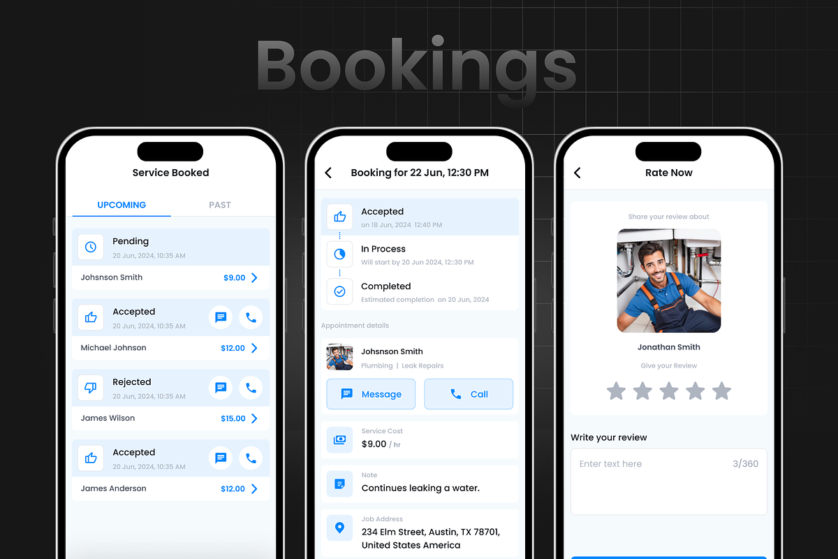 Service Booking App | Qservice preview 5