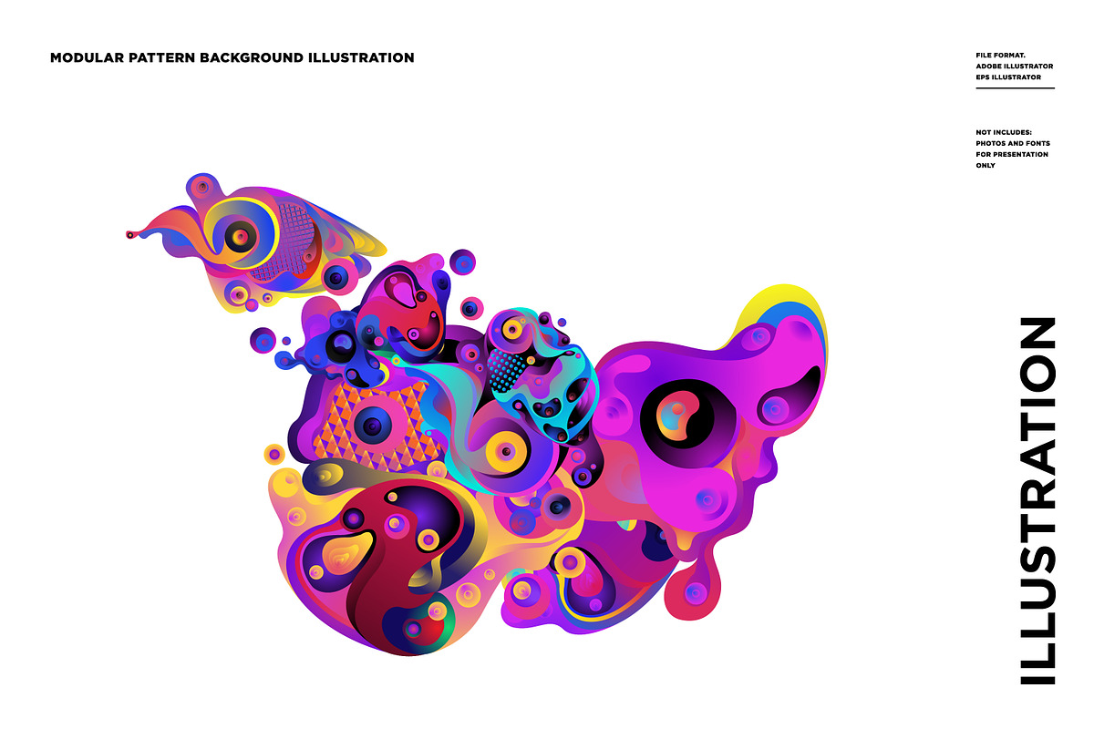100 Modular Pattern Illustration, a Decorative Illustration by singpentinkhappy (Photo 4 of 10)