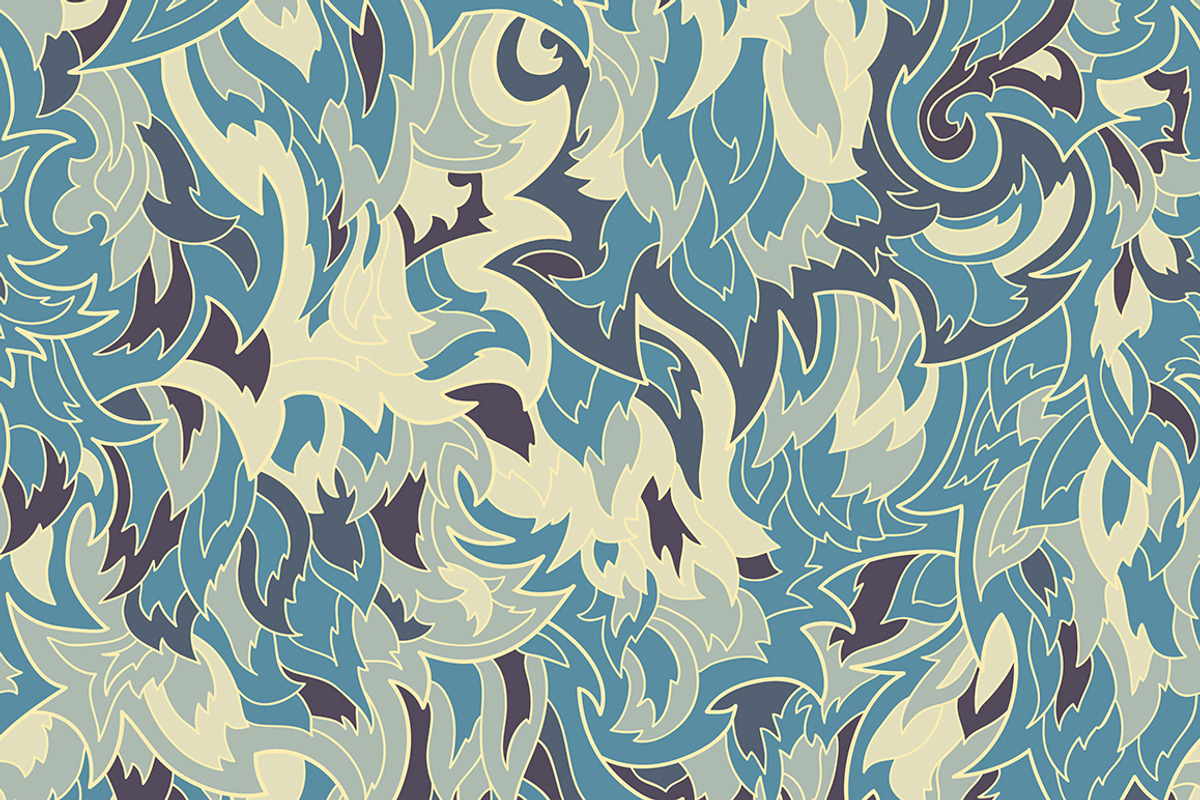 Seamless fur or flame pattern preview 3