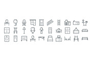 100 Furniture Vector Icons, an Outline Icon by Vectors Market (Thumbnail 3 of 3)