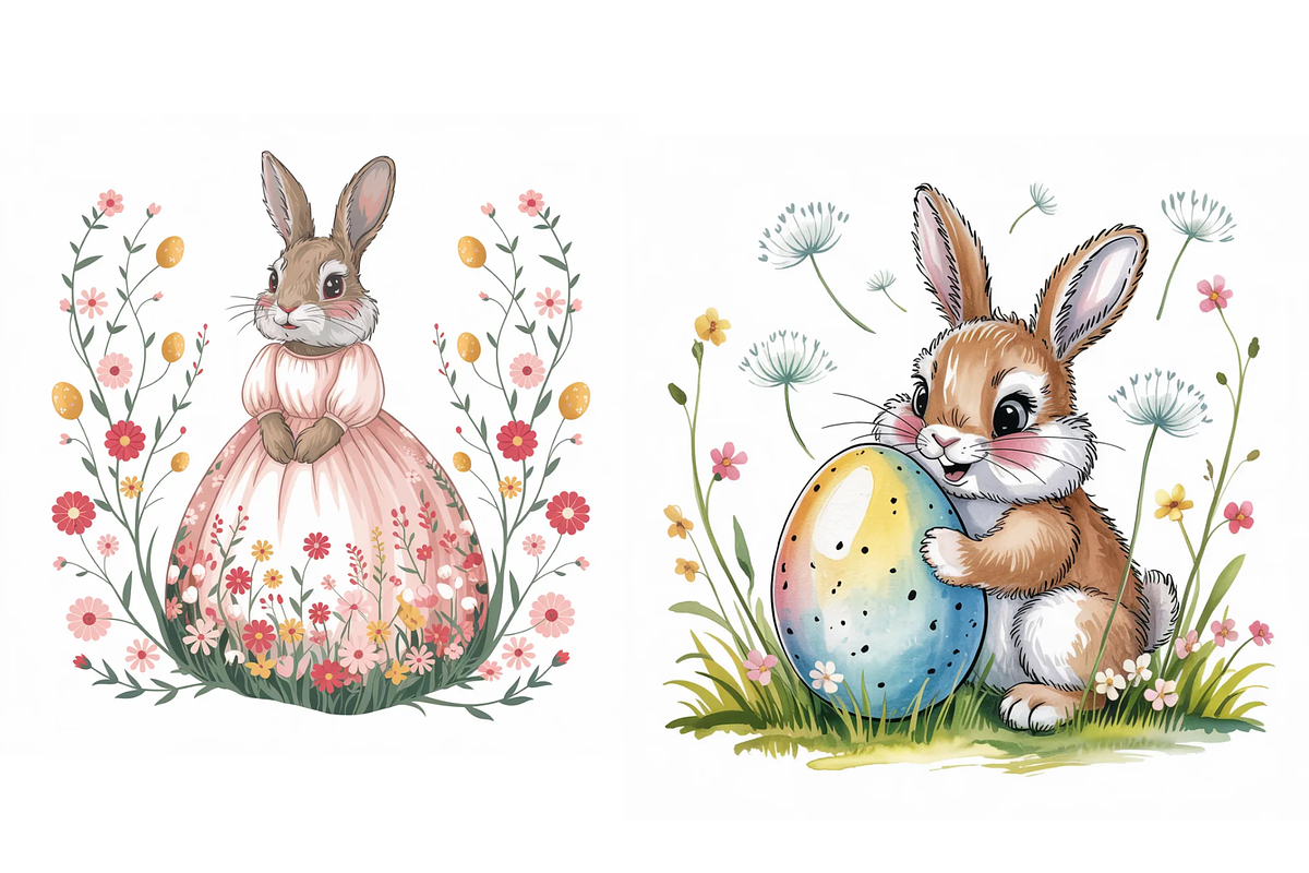 Prompt for Bunny Clipart, a Graphic by Milano Creative (Photo 4 of 4)