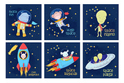 Space – vector clip art, an Animal Illustration by Yuliya Art (Thumbnail 3 of 8)
