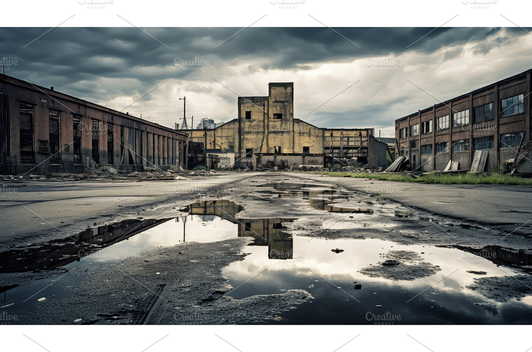 city empty urban background ai, an Architecture Photo by pikepicture