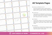 PLR Undated Digital Planner, a Design Template by Makii Templates (Thumbnail 5 of 6)