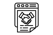 Website Line Icon, an Icon by Pexelpy (Thumbnail 1 of 2)