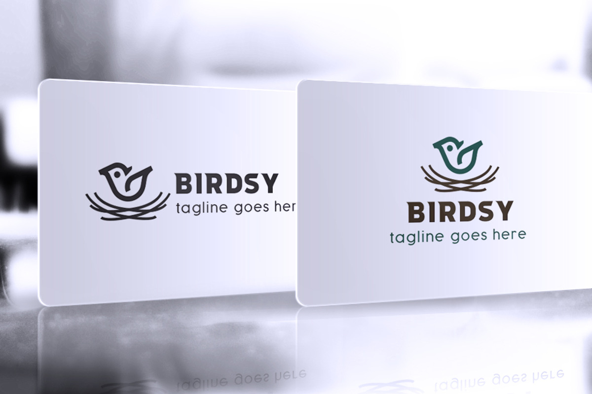 Bird Nest Nature Vector Logo, a Branding & Logo Template by GladicMonster (Photo 2 of 14)