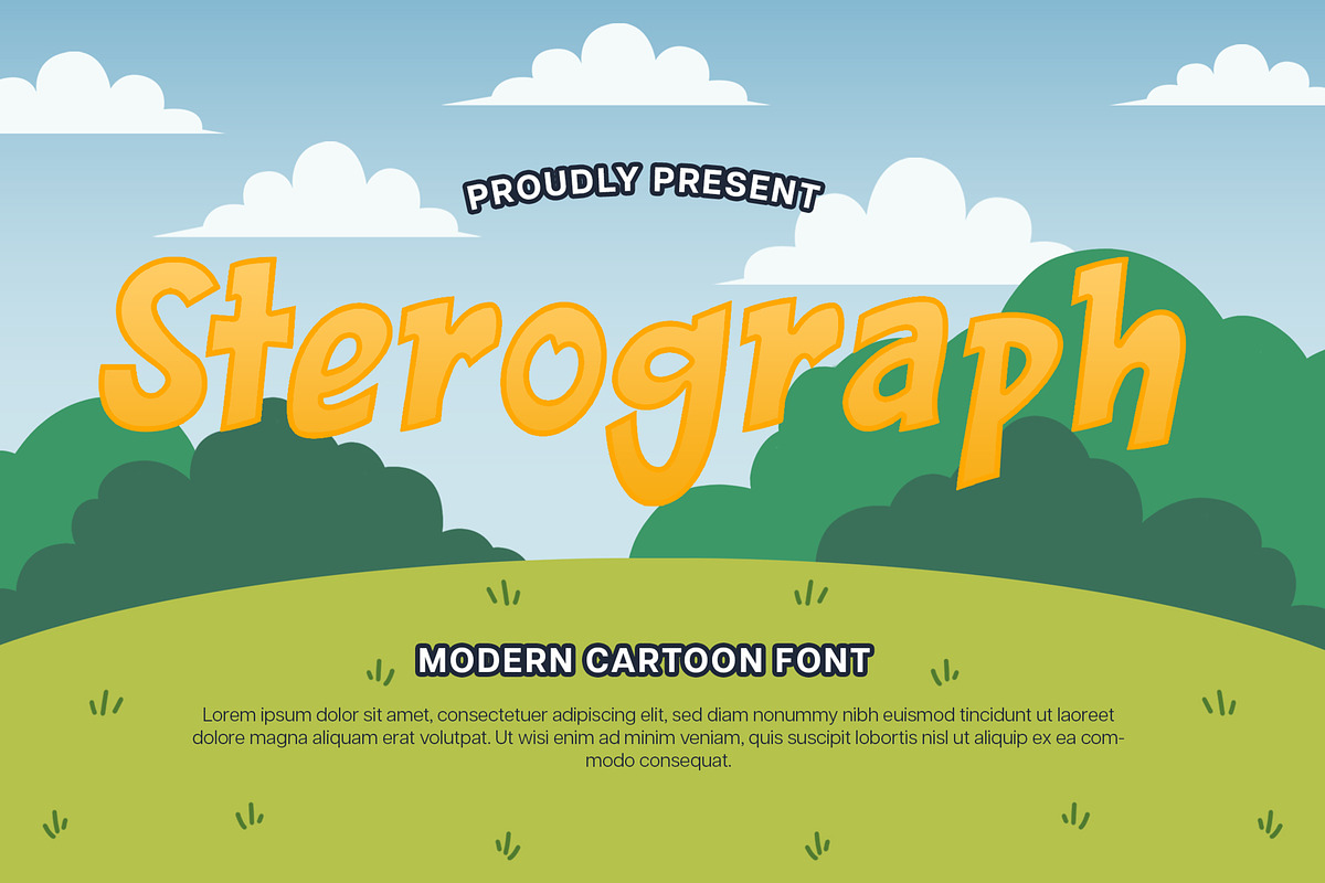 Sterograph Font, a Font by Brightone (Photo 1 of 7)