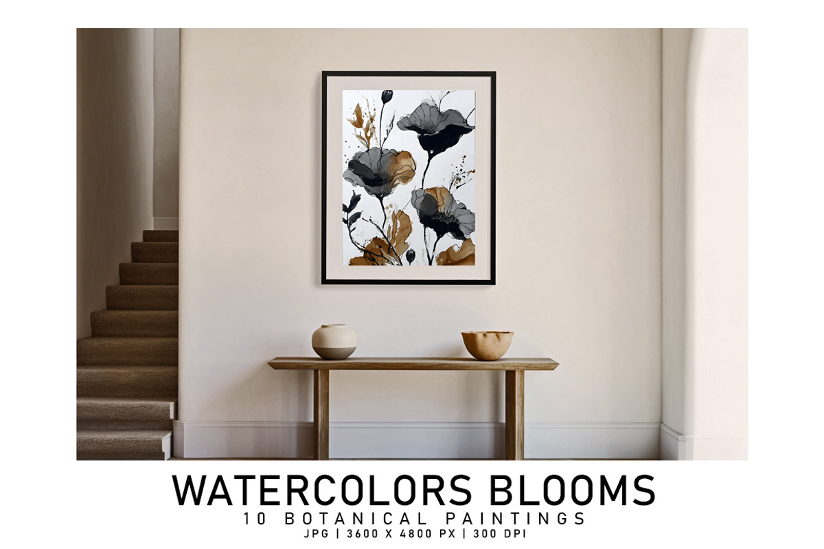 Watercolor Blooms, a Decorative Illustration by Digital Art Creations (Photo 3 of 6)
